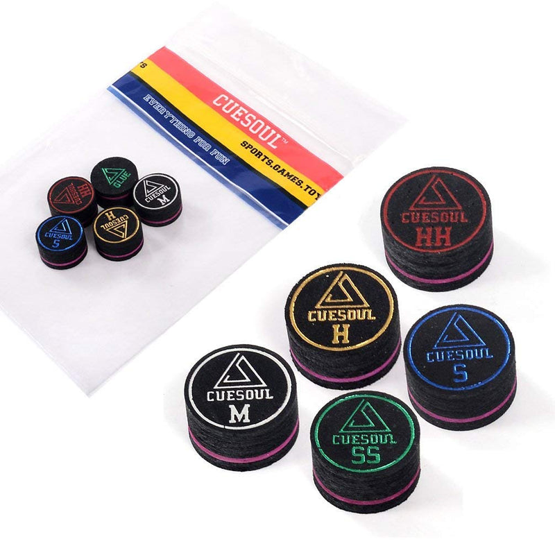 [AUSTRALIA] - CUESOUL Cue Tips-Pool Cue Tip/Snooker Cue Tip/Glue on Tip Pool cue tip-Mix hardness 