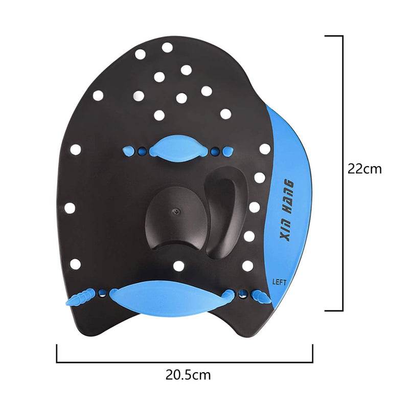 Swim Paddle Adjustable Swim Hand Paddle Training Power Swim Training Paddle Aid Flat Paddles Swimming Hand Fins for Kid Adult L for Adult with Big Hands - BeesActive Australia