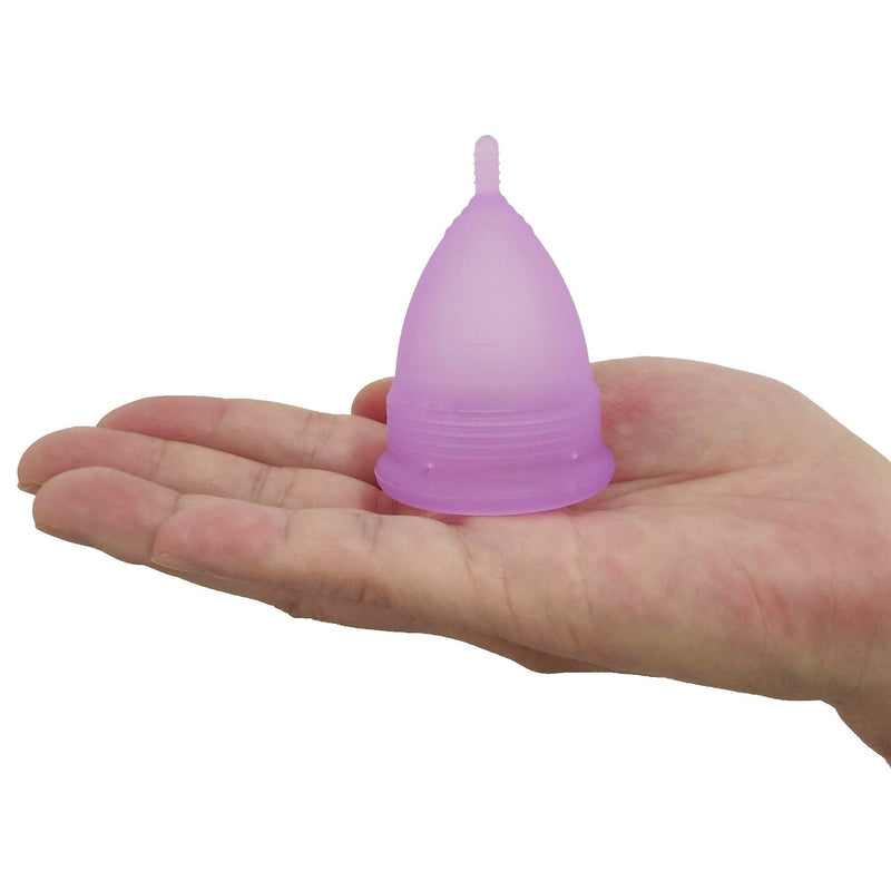 CROING 𝙈𝙚𝙣𝙨𝙩𝙧𝙪𝙖𝙡 𝘾𝙪𝙥 Reusable Menstrual Cups Set of 4, Period Cup, 2 pcs Small and 2 pcs Large ( Purple and White) - BeesActive Australia