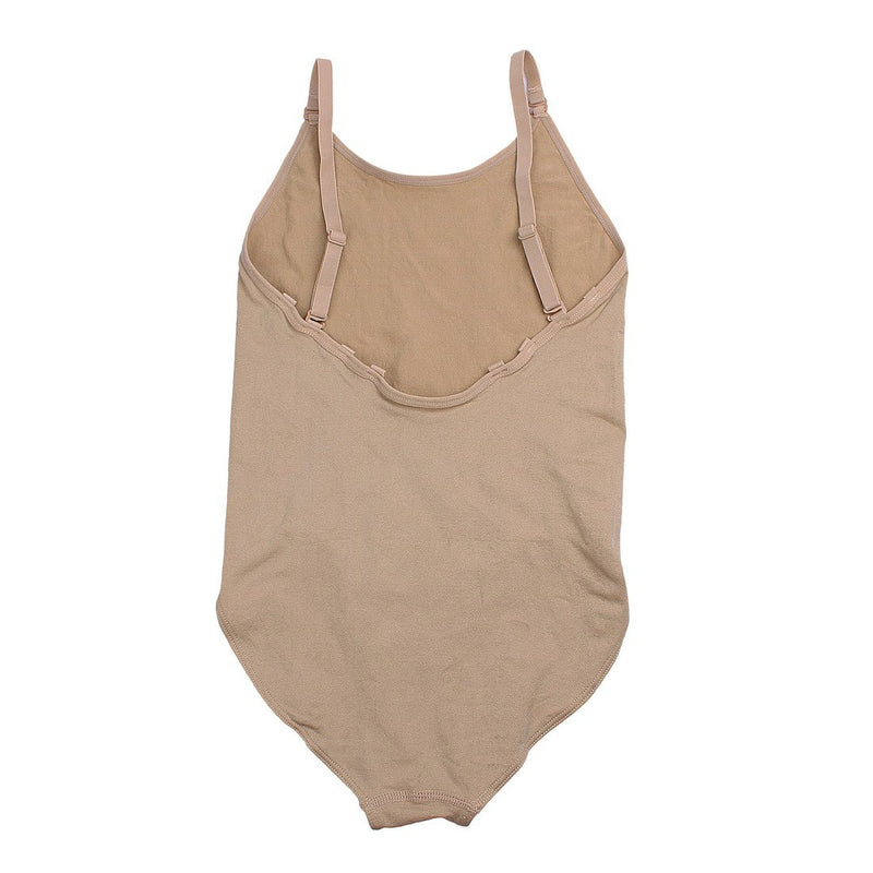 [AUSTRALIA] - iMucci Professional Seamless Nude Camisole Leotard - Undergarment Dancewear for Ballet Dance Adult S/M 