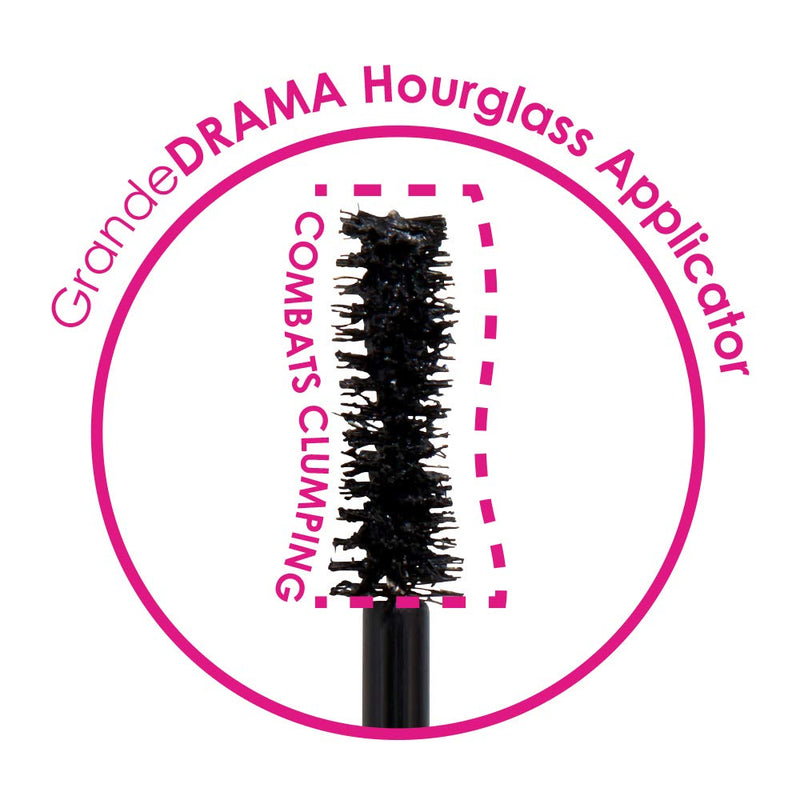 Grande Cosmetics GrandeDRAMA Intense Thickening Mascara with Castor Oil, Volumizing, Conditioning, Buildable Formula - BeesActive Australia