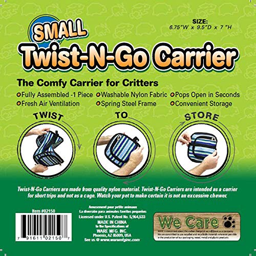Ware Manufacturing Twist-N-Go Carrier for Small Pets - BeesActive Australia