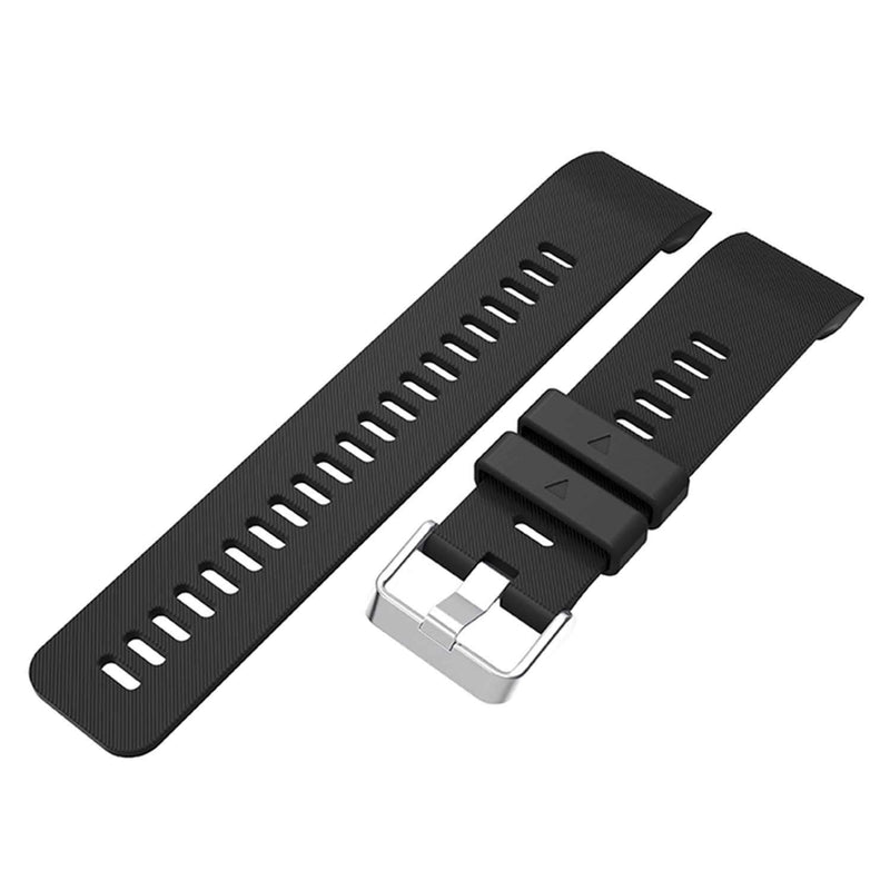 [AUSTRALIA] - GVFM Band Compatible with Garmin Forerunner 35, Soft Silicone Replacement Watch Band Strap for Garmin Forerunner 35 Smart Watch 1- Black 