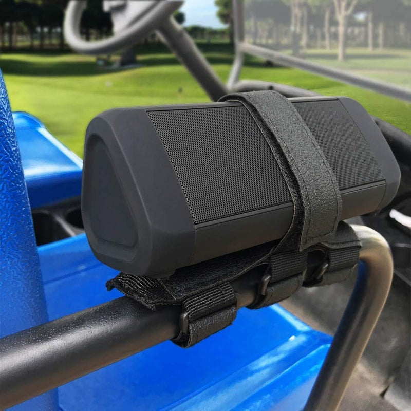 Newace Portable Speaker Mount Golf Cart Accessories Adjustable Strap Applicable to Railing/Frame/Bike Handlebar/Boat - BeesActive Australia