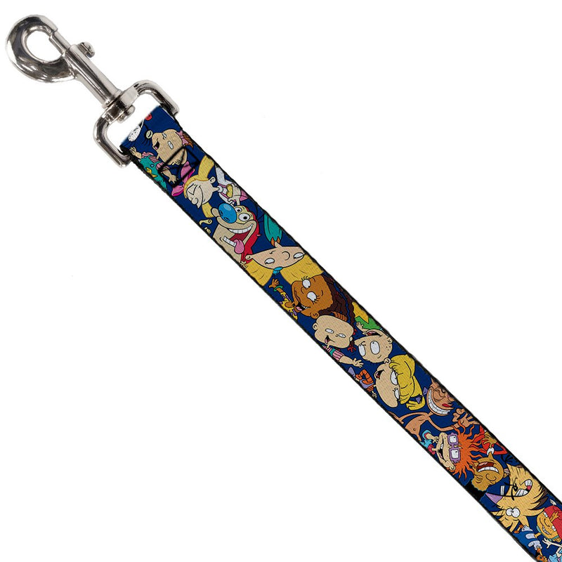 Dog Leash Nick 90s Rewind 16 Character Poses Navy Blue 6 Feet Long 1.5 Inch Wide - BeesActive Australia