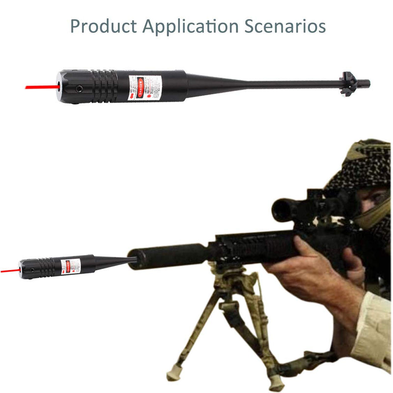 MOSANDON Red Dot Laser Bore Sight Kit for .20 to .54 Caliber Pistols Rifles Scopes, Multiple Caliber Adapters Laser Boresighter for Hunting - BeesActive Australia
