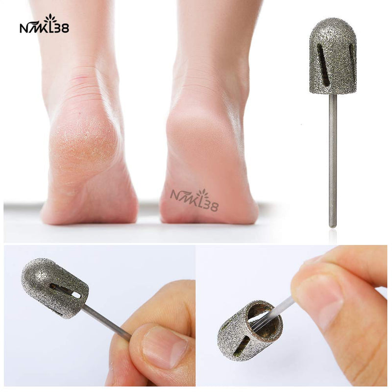 NMKL38 Diamond Pedicure Cone Bit for Cracked Skin Corns Callus Removal, Feet Filing Tool 3/32" Rotary Burrs (13MM) 13MM - BeesActive Australia