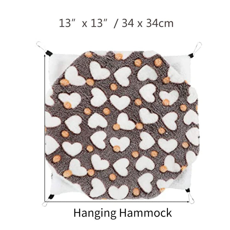 Oncpcare Hanging Tunnel for Small Animals, Hanging Hamster Toys, Sugar Glider Hammock Cage Accessories Bedding for Chinchilla Ferret Squirrel Guinea Pig Rat Playing Sleeping hammock+tunnel - BeesActive Australia