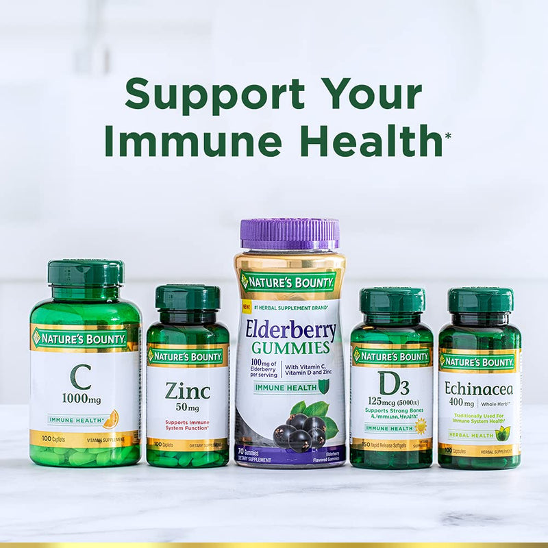 Vitamin C by Nature’s Bounty for immune support. Vitamin C is a leading immune support vitamin, 1000mg, 100 Caplets 100 Count - BeesActive Australia