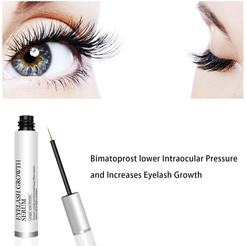 Natural Eyelash Growth Serum & Brow Enhancer to Grow Thicker Longer, Natural peptides extracted from plants promote the growth of eyelashes and eyebrows to Fuller & Longer[5ml] - BeesActive Australia