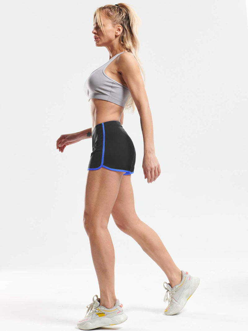 CADMUS Hot Summer Shorts for Women Sexy Booty Shorts for Beach Volleyball X-Small Pack of 1: Black (Blue), 2301# - BeesActive Australia