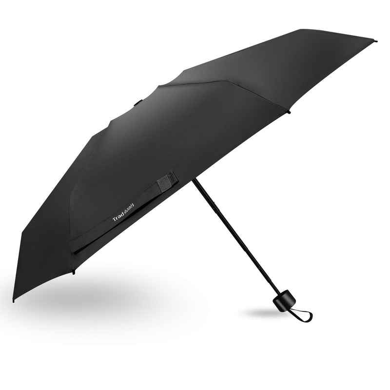 TradMall Mini Travel Umbrella, Portable Lightweight Compact Parasol with 95% UV Protection for Sun & Rain 35.5 inches Black - BeesActive Australia