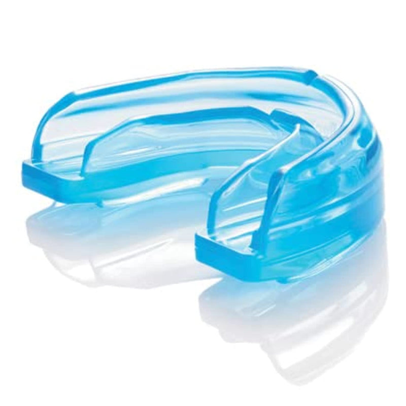Shock Doctor Double Braces Mouth Guard, Full Protection, Instant Fit, Adult & Youth Sizes Blue 12+ yrs STRAPLESS - BeesActive Australia