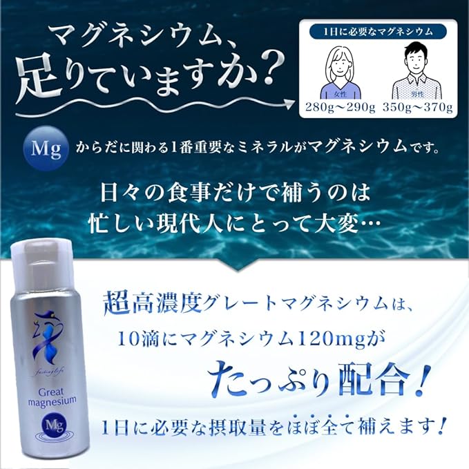 [Total exceeded 130,000 units! ] Great Magnesium Super High Concentration Health Maintenance Mineral Replenishment Zero Calorie 50ml - BeesActive Australia