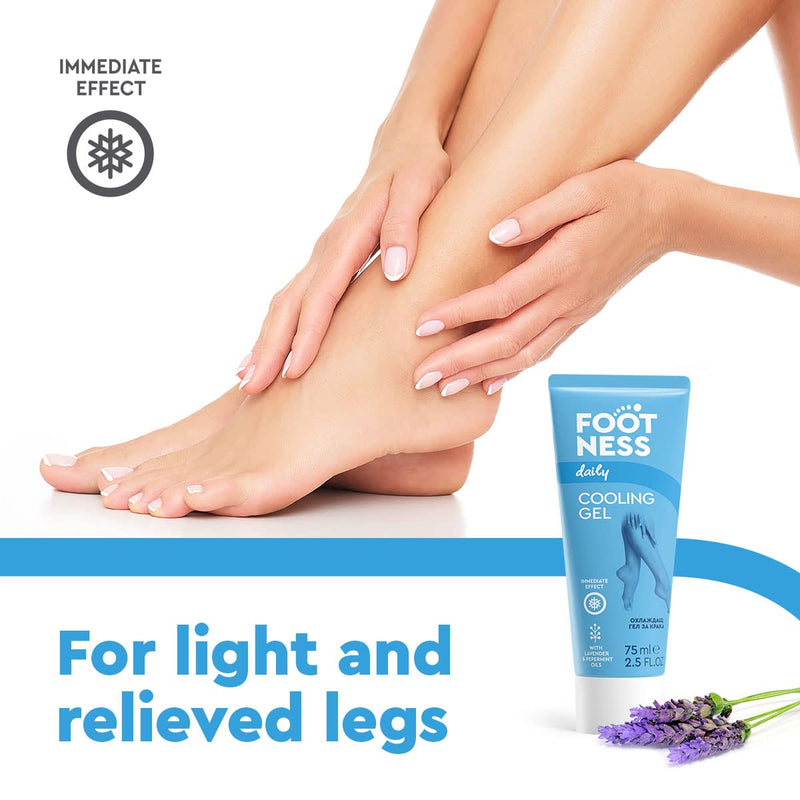 FOOTNESS Cooling Gel immediately cools burning, “heavy” legs and lastingly reduces the feeling of discomfort. 75 ml - BeesActive Australia