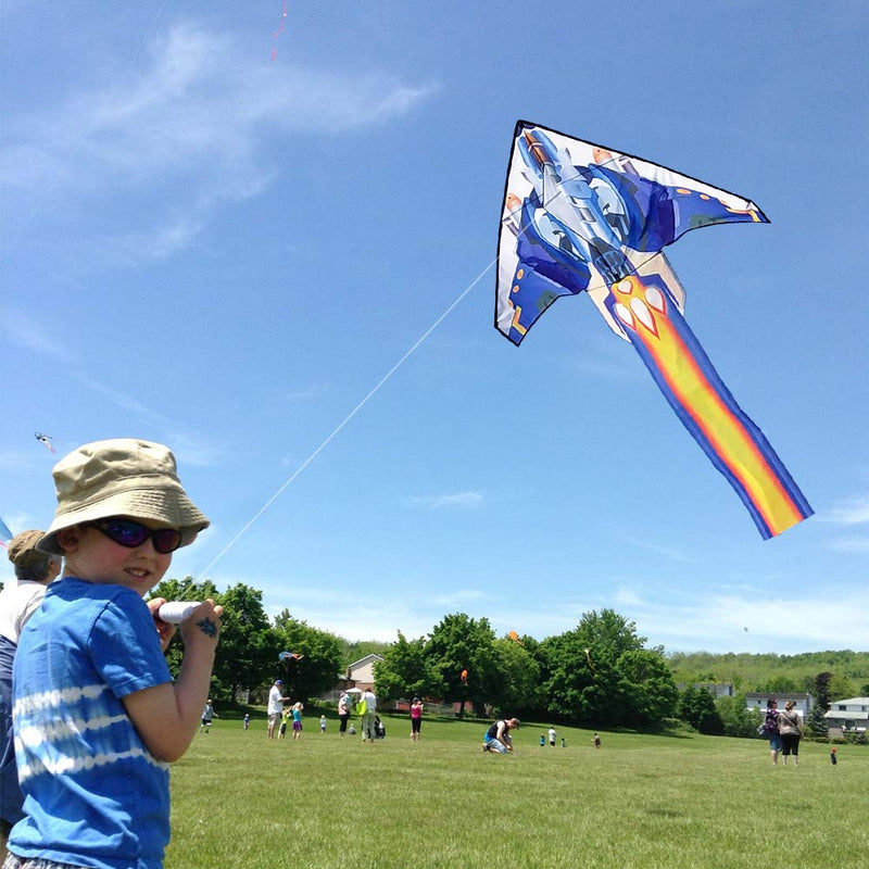 [AUSTRALIA] - Mint's Colorful Life Airplane Kite for Kids & Adults Easy to Fly 