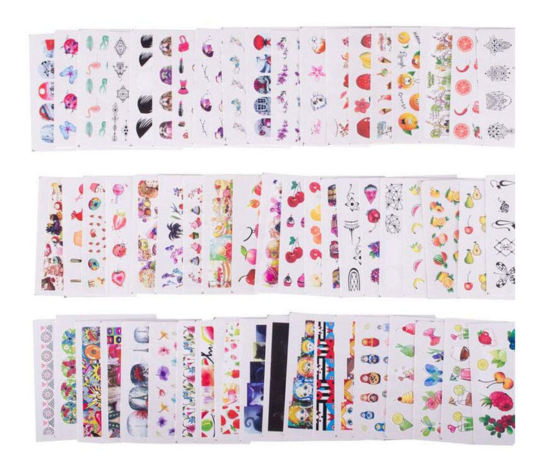 40 Sheets Nail Stickers Water Transfer Nail Art Decals Decoration Fruits Cakes Drinks Ice Cream Decoration Decals Stickers - BeesActive Australia