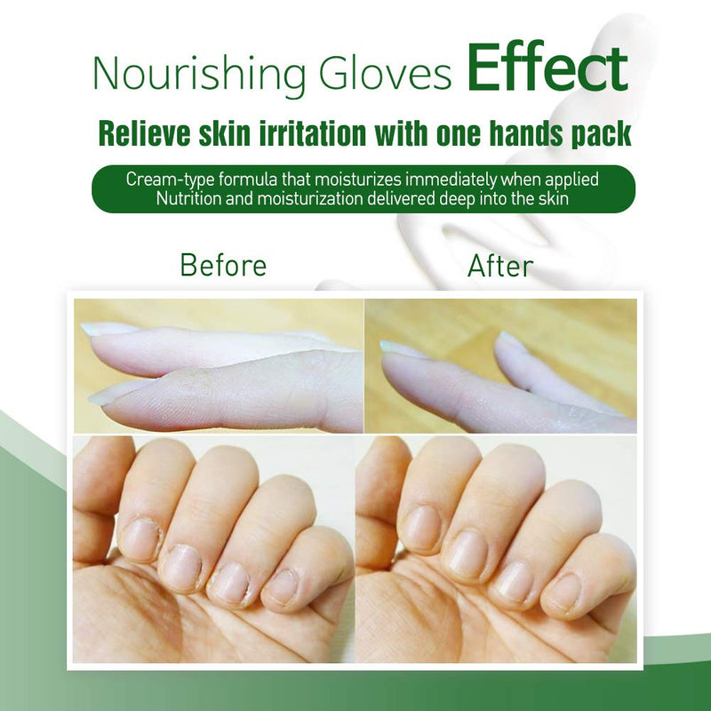 Epielle Nourishing Hand Masks - Hemp + Rosemary Extract for Deep Moisturizing 100% Vegan & Cruelty-Free (Gloves 6pk) For Dry Hand Spa Masks Gloves 6pk - BeesActive Australia