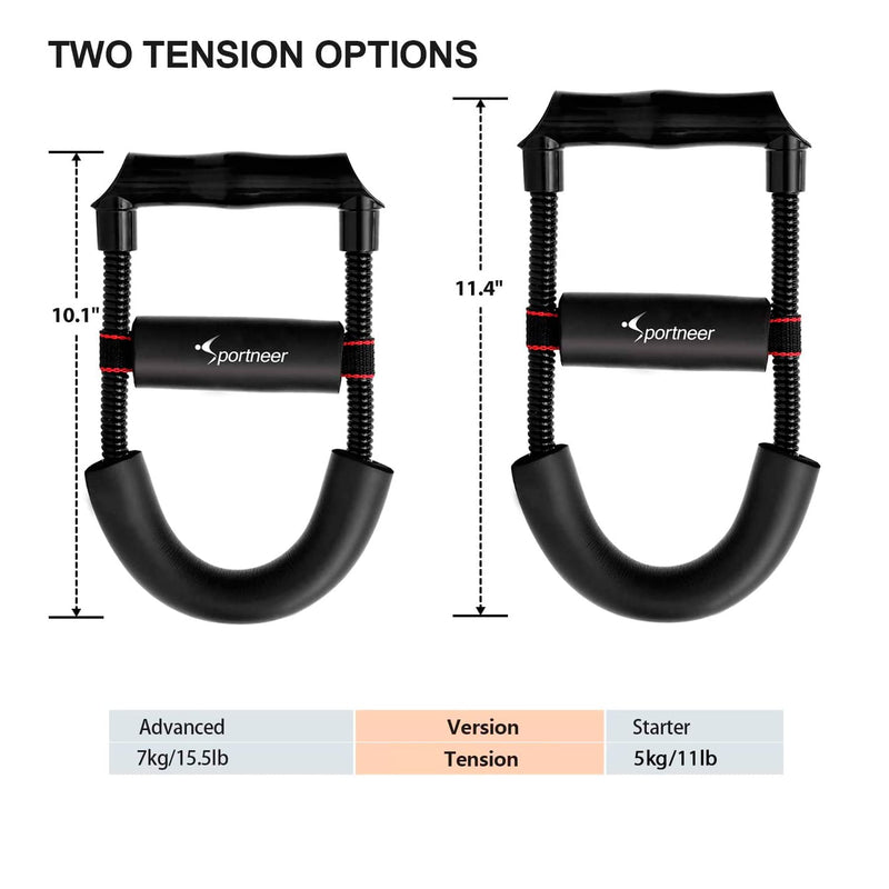 Wrist Strengthener, Sportneer Forearm Exerciser with Adjustable Tension for Improving Strength - Hand Developer Arm Grip Workout Strength Trainer Home Gym Workout Equipment for Starter and Pro Advanced - BeesActive Australia