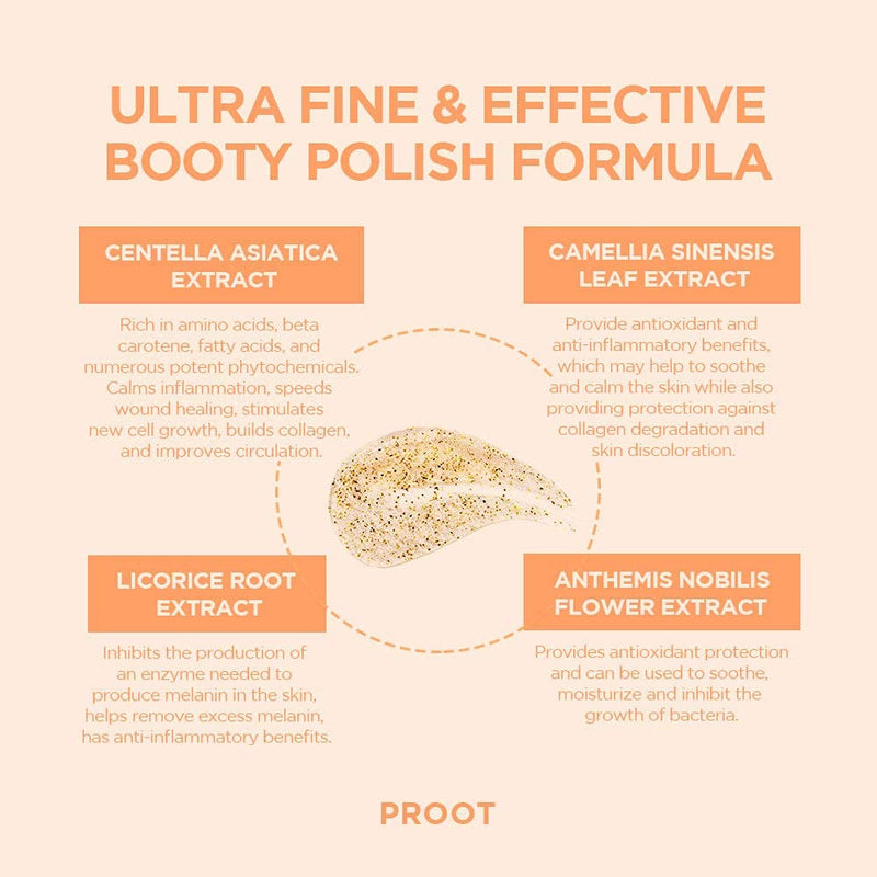 Butt & Thigh Scrub Wash | Exfoliating Booty Scrub for Acne, Cellulite, Ingrown Hair, Bikini & Razor Bump | Calming and Soothing Butt Scrub for Sensitive and Acne Prone Skin | Formulated with Rosemary Extract, Centella Asiatica, and other natural ingred... - BeesActive Australia