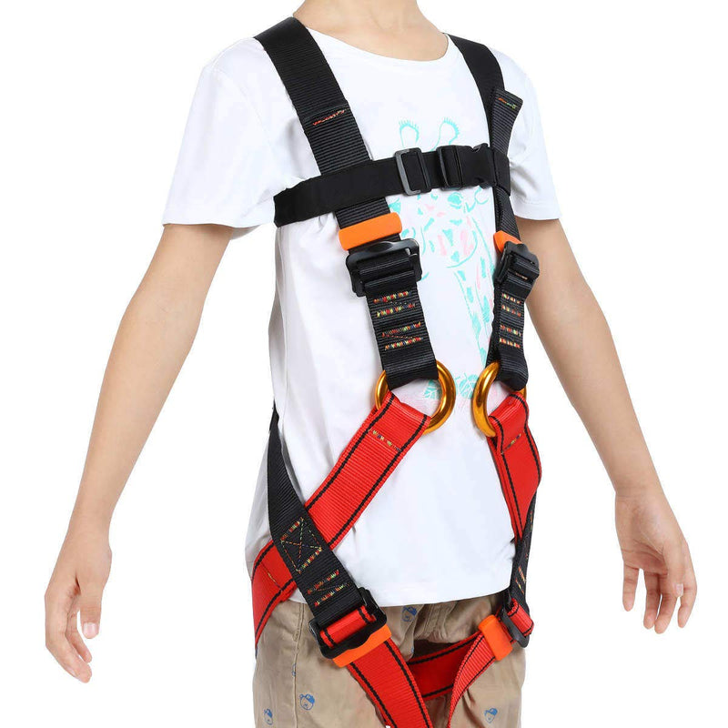 HandAcc Kids Climbing Seat Belts, Youth Climbing Full Body Seat Belts for Outdoor Expanding Training Caving Tree Climbing S(5-8 Age) - BeesActive Australia