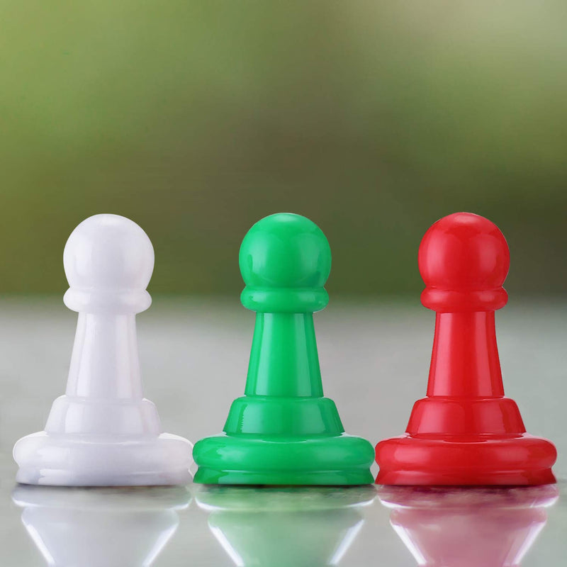 [AUSTRALIA] - Shappy 32 Pieces Multicolor Plastic Pawn Chess Pieces for Board Games Pawns Tabletop Markers 1 Inch 