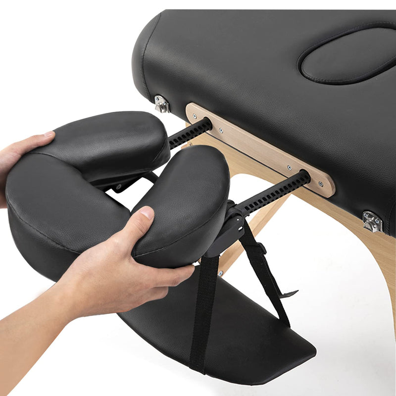 Noverlife Adjustable Massage Table Face Cradle, Massage Headrest Cradle with Face Cushion, Massage Headrest Platform with Pillow Adjustable Cradle Head Support Massage Equipment for Massage Tables - BeesActive Australia