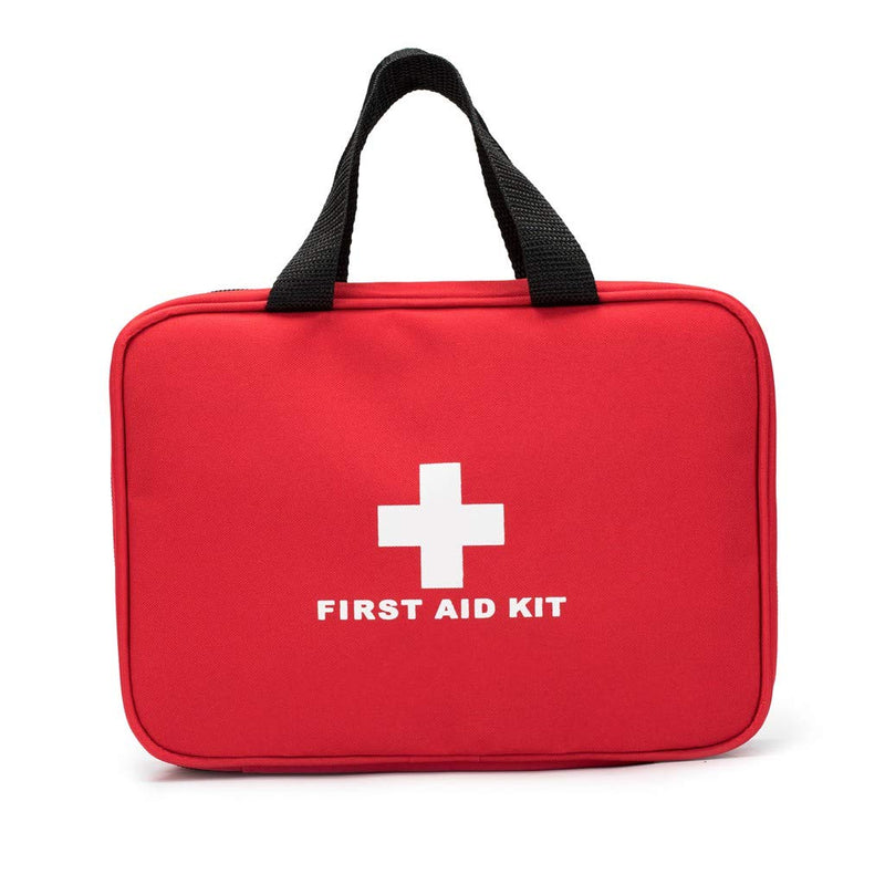 Jipemtra First Aid Bag, Small First Aid Bag Red First Aid Bag Small Portable Medicine Outdoor Travel Rescue Bag Pouch Tote First Responder for Camping Hiking Trekking Sport Home Health Car Red With Handles - BeesActive Australia