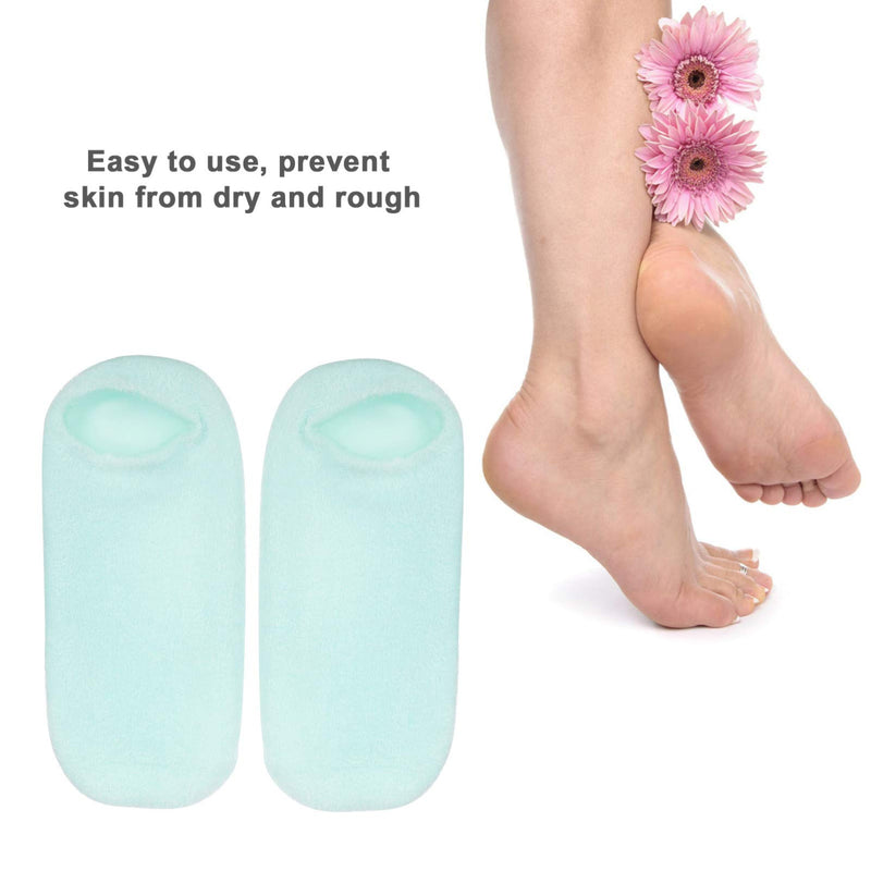 Lurrose Spa Moisturizing Gloves and Socks Set, 4Pcs Gel Moisturizing Gloves and Gel Socks for Dry Hands Treatment Cracked Heels - BeesActive Australia