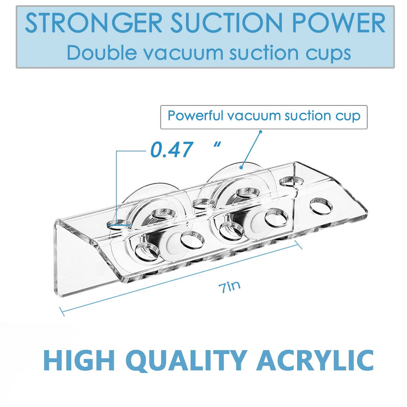 Coral Frag Holder Acrylic Coral Frag Rack with Powerful Double Suction Cups Suitable for Household Fish Tanks (10 Plug Holes) - BeesActive Australia