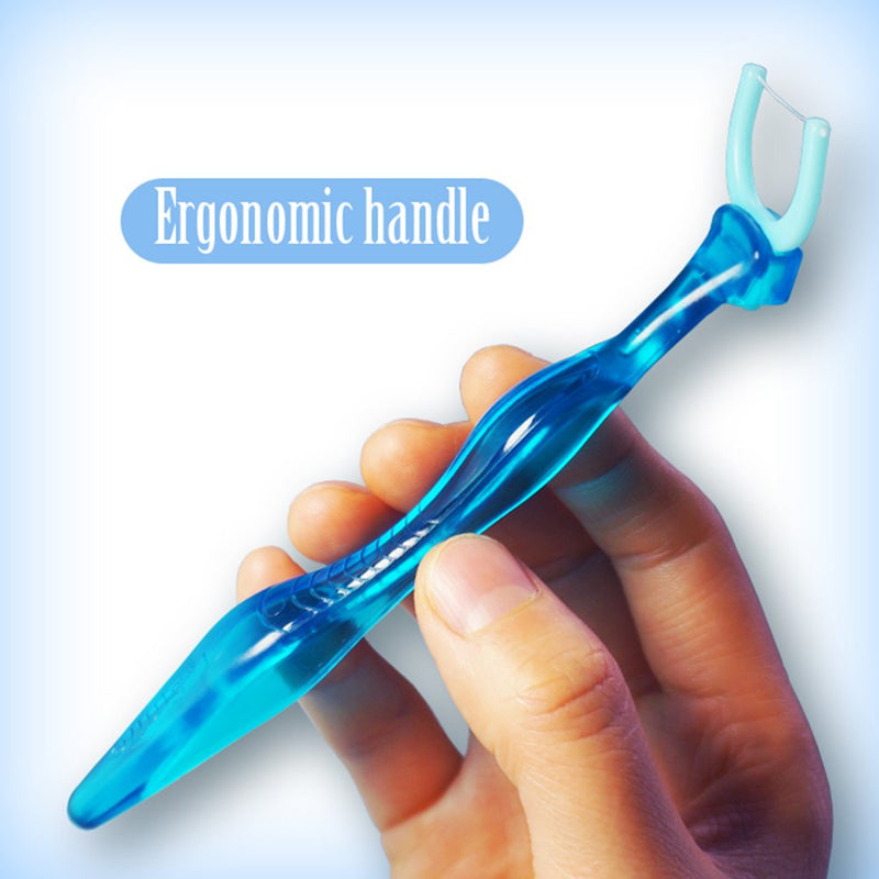 T.Smile 3rd Generation Dental Flosser 1 Handle + 100 Extra Strength Floss Heads, Evolutionary Clean(Pack of 1) 101 Count (Pack of 1) - BeesActive Australia
