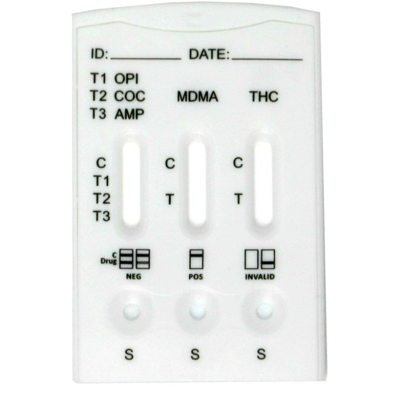 3 x Saliva Multi-Drug Test Kits - Testing for Cannabis, Cocaine, Amphetamine, Opiates & MDMA 3 count (Pack of 1) - BeesActive Australia