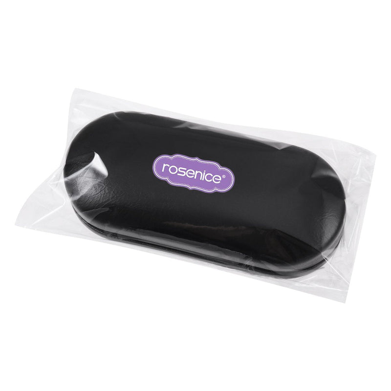 rosenice Contact Lens Case and Glasses Case - 2 in 1 Double Sided Eye Contact Case with Built-in Mirror, Tweezer and Contact Solution Bottle - Portable Contact Lens Storage Box for Travel, Black - BeesActive Australia
