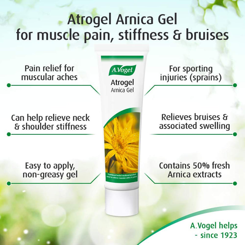 A.Vogel Atrogel Arnica Gel | Muscle Pain Relief Gel | Arnica Gel for Bruising | 50ml 50 ml (Pack of 1) - BeesActive Australia
