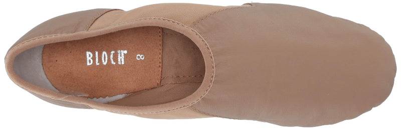 [AUSTRALIA] - Bloch Dance Women's Neo-Flex Leather and Neoprene Slip On Split Sole Jazz Shoe 8.5 Tan 