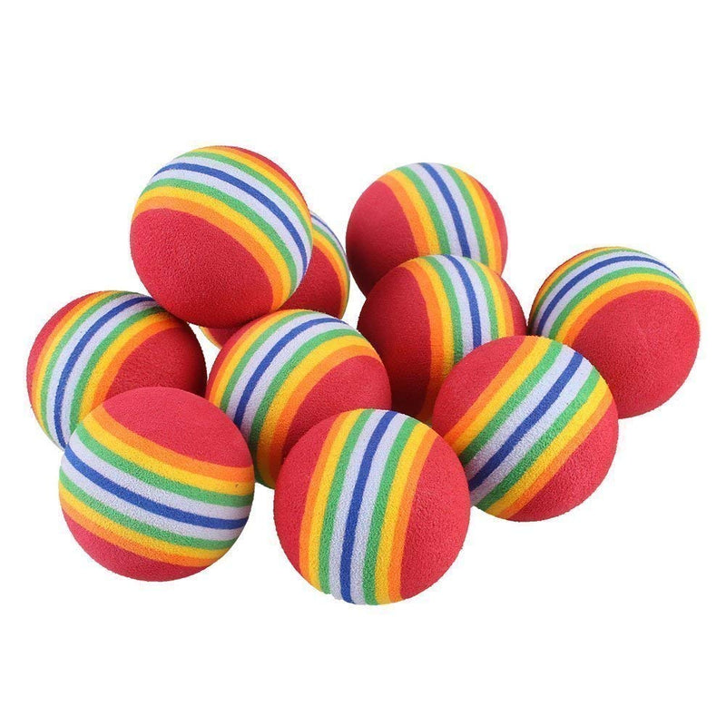 SHUYUE Colorful Soft Foam Rainbow Play Balls for Pet Dog and Cat 12 - BeesActive Australia