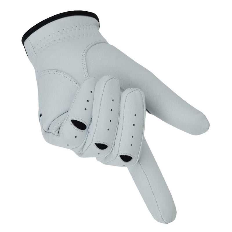 Apical Premium Leather Golf Glove Stable Grip Mens Golf Gloves Durable Value Pack (Pack of 3) Genuine Cabretta Leather Golf Gloves Men Left Hand (Regular Sizes) Small - BeesActive Australia