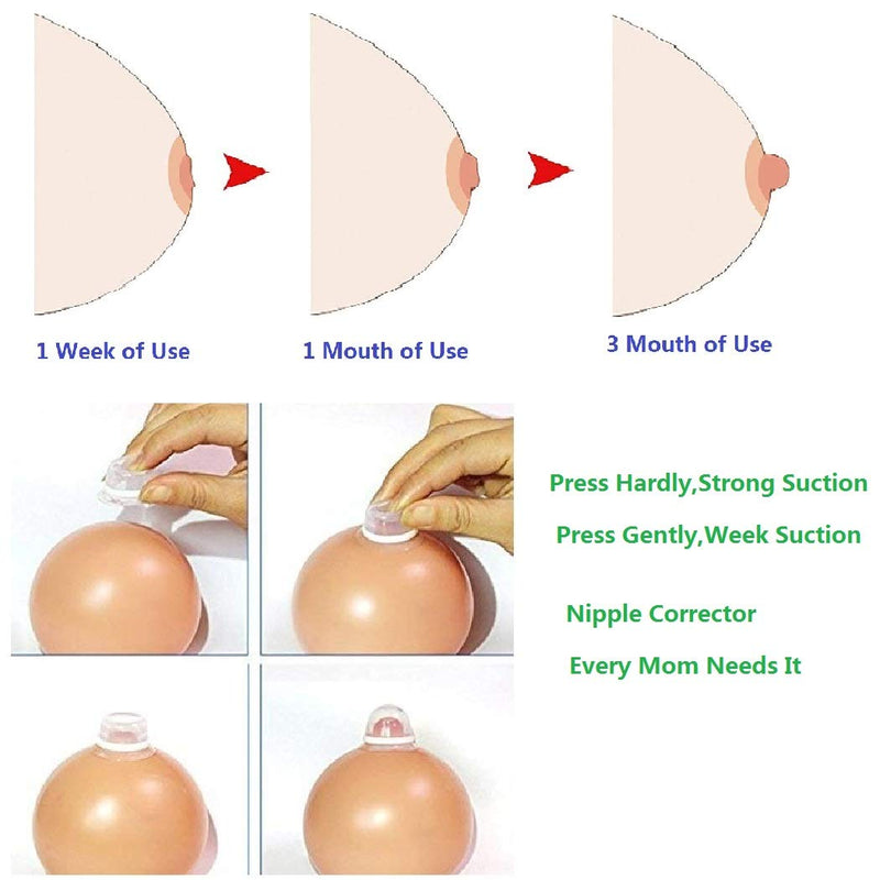 CareforYou 2Pair Nipple Corrector for Flat Inverted Nipples Silicone with Clear Case - BeesActive Australia