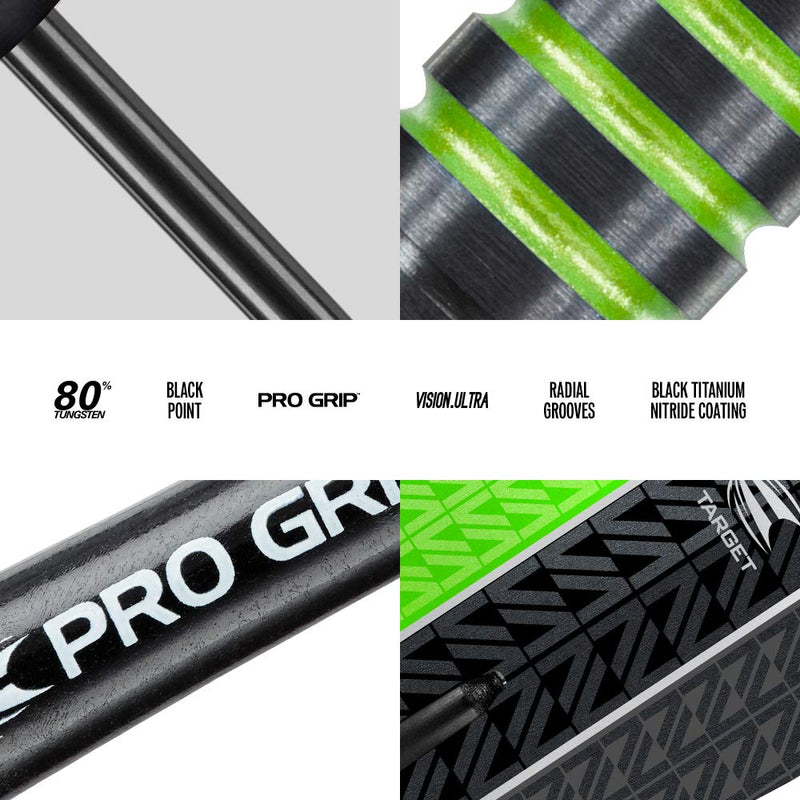 Target Darts Vapor8 Black 23G Green - BeesActive Australia