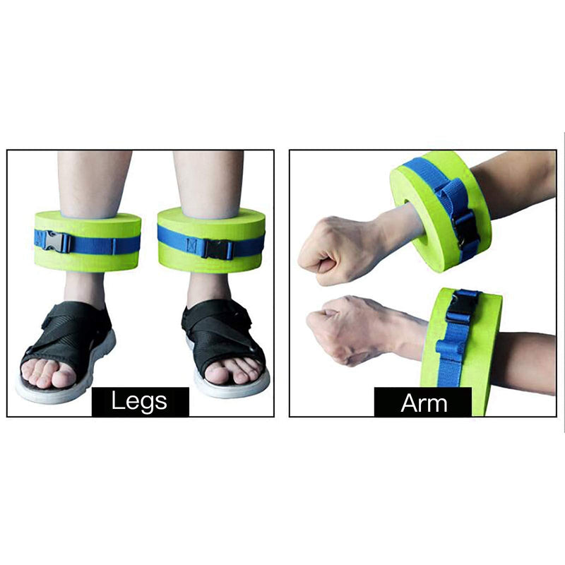 Firlar Foam Swim Aquatic Cuffs, Exercise Cuffs, Paired Water Aerobics Equipment Float Ring Fitness Exercise Set, Workout Ankles Arms Legs Belts with Quick Release for Swim Fitness Training - BeesActive Australia