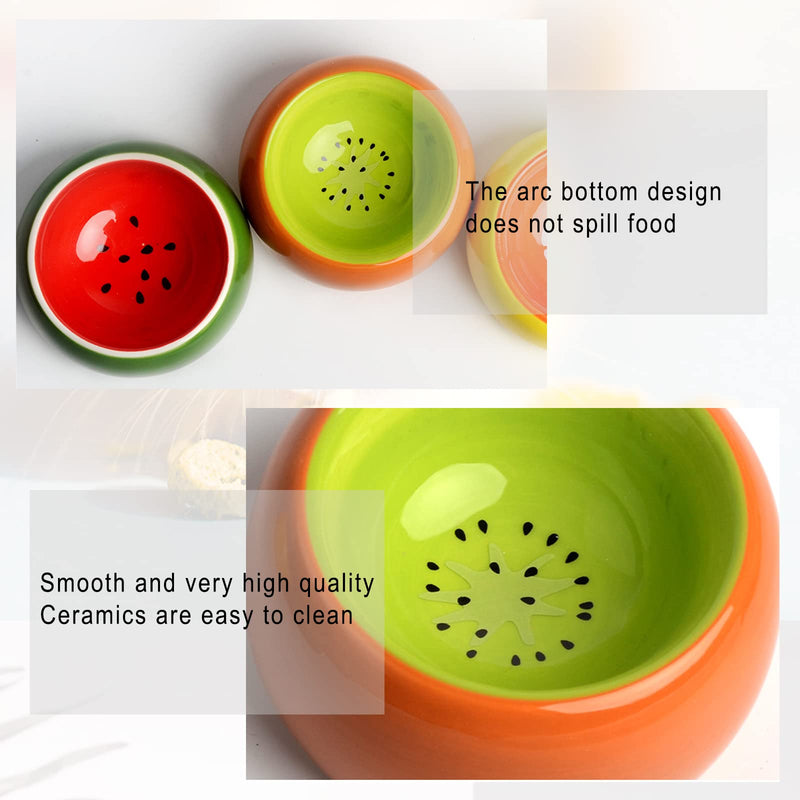 Hamster Bowls 3 Pack Dwarf Hamster Food Bowl Prevent Chewing Hamster Feeding Bowl Guinea Pig Hamster Water Rat Bowl Small Animal Food Dish for Syrian Rabbit Gerbil Chichilla Hedgehog Sugar Glider - BeesActive Australia