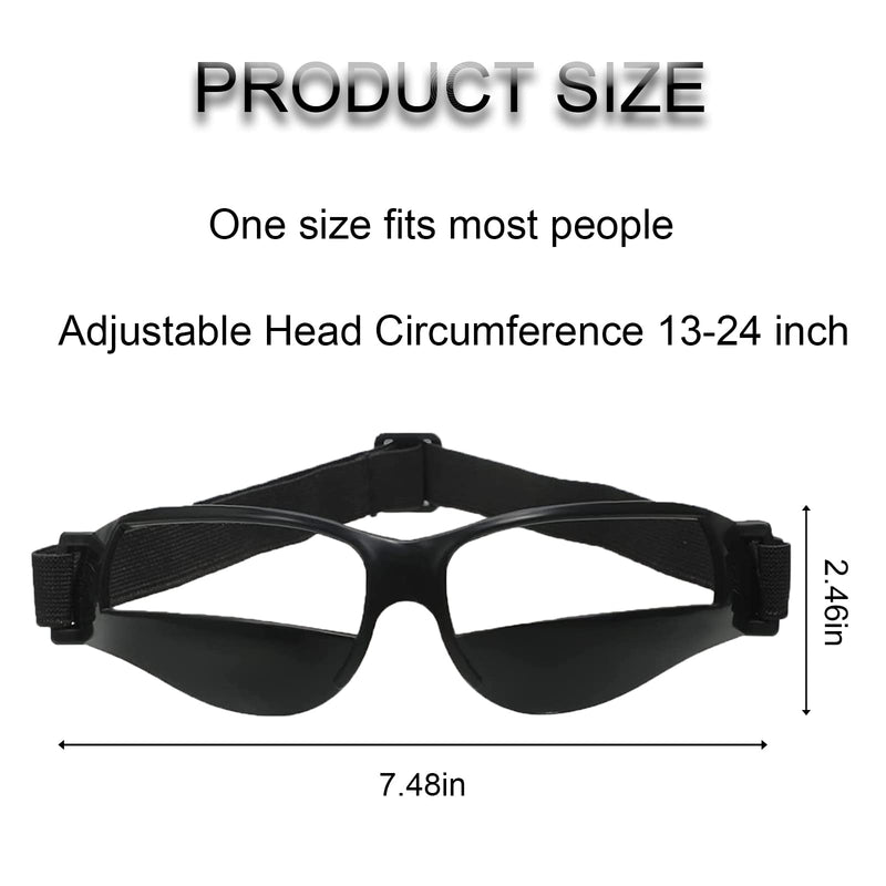 TEKCAM 6 Pack Basketball Dribble Goggles Basketball Training Aid Dribbling Glasses Specs Team Professional Sports Equipment for Youth Adult Teenagers Men Women (No Glass in Goggles) - BeesActive Australia