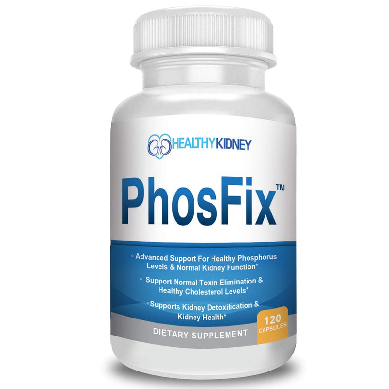 PhosFix 120 Pills Phosphorus Binder with Chitosan for Supporting Normal Phosphorus Levels Kidney-D Supplement Vitamin D Bundle - BeesActive Australia