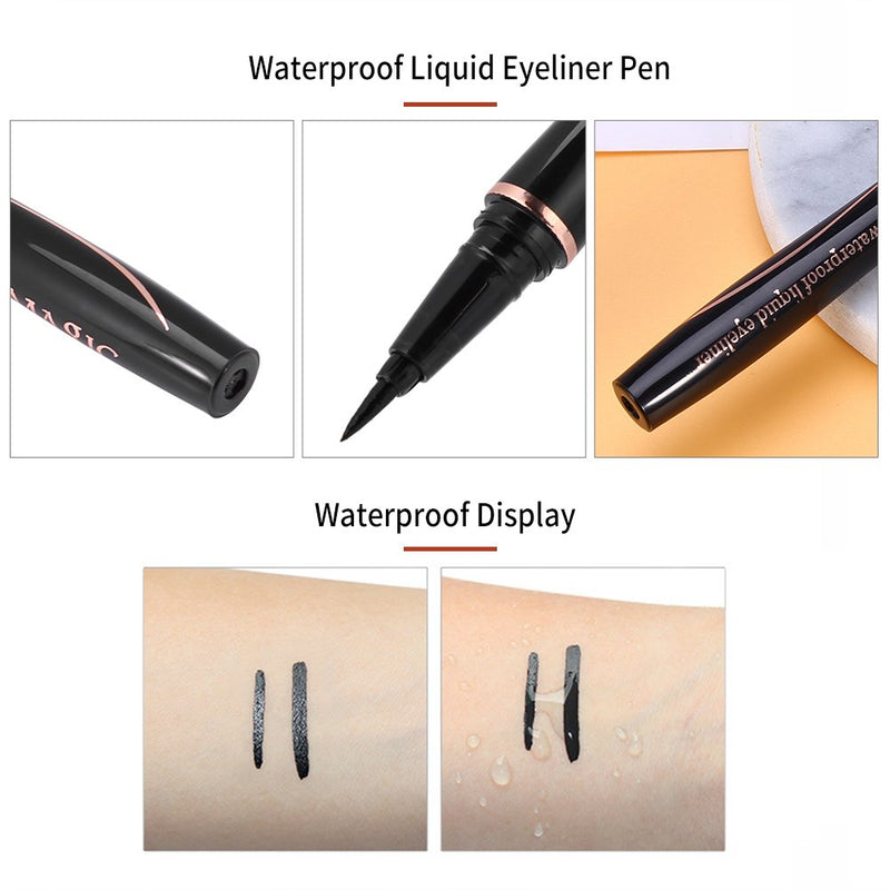 Eyeliner Pencil,IMAGIC Waterproof Long-lasting Liquid Eyeliner Pen Fast Dry Eyeliner Pencil Black Eye Makeup,Vegan & Cruelty-Free Black - BeesActive Australia