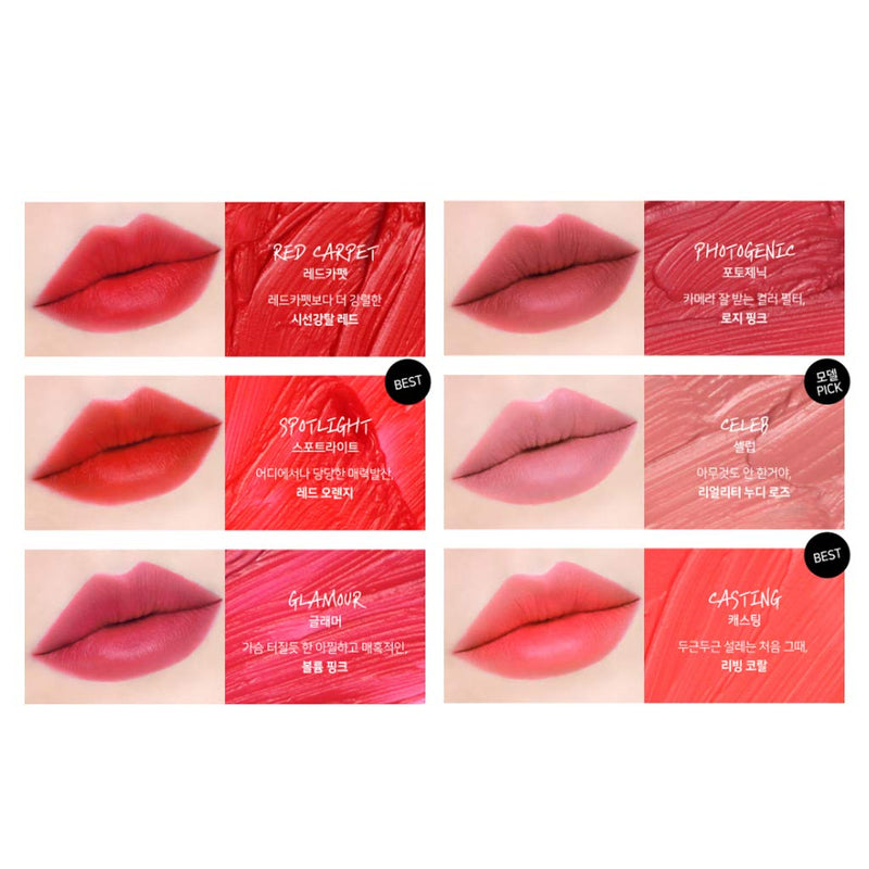 [KARADIUM] Movie Star Air Mousse Velvet 4g - High Adherence Velvet Texture Long Lasting Lip Tint, Matte Finish with Moisturizing, Daily Lip Makeup (#6 Casting) #6 Casting - BeesActive Australia