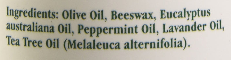 Tea Tree Therapy Eucalyptus Australian Chest Oil, Lavender Peppermint and Tea Tree, 2 Ounce - BeesActive Australia