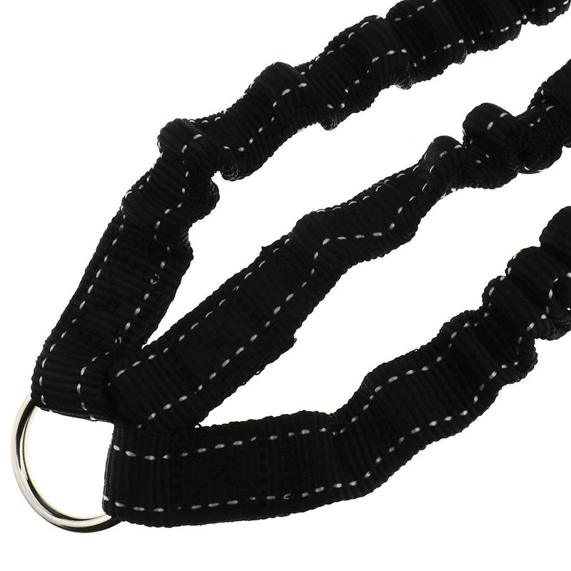 SING F LTD 3 Way No-Tangle Triple Coupler Dog Bungee Walking Leash Lead Rope Strap Black - BeesActive Australia