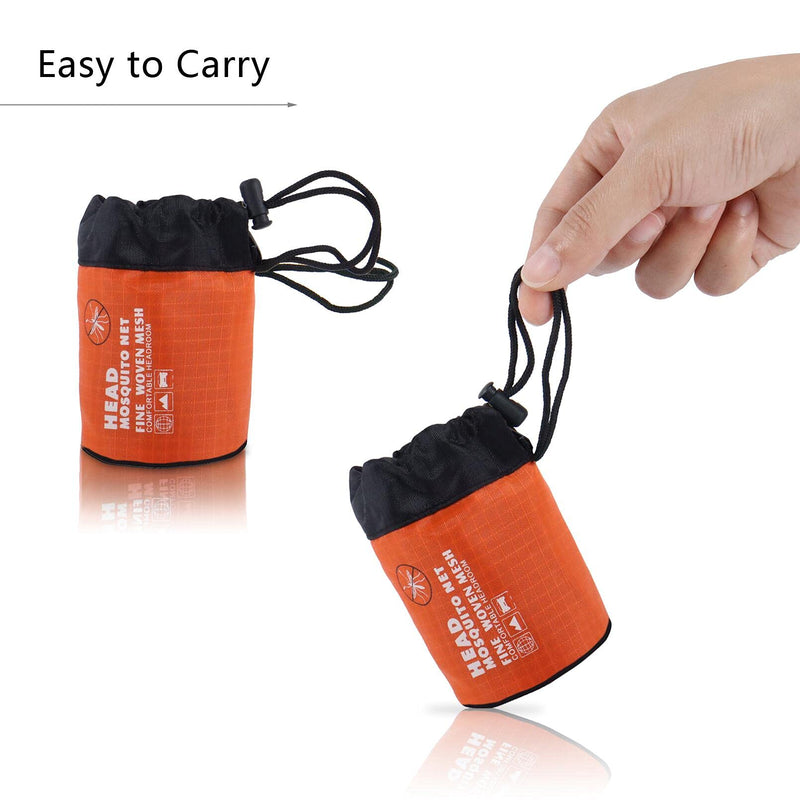 2 Pack Mosquito Head Net Midge Net Head Cover for Outdoor Hiking Fishing Camping Green and Black Green, Black - BeesActive Australia
