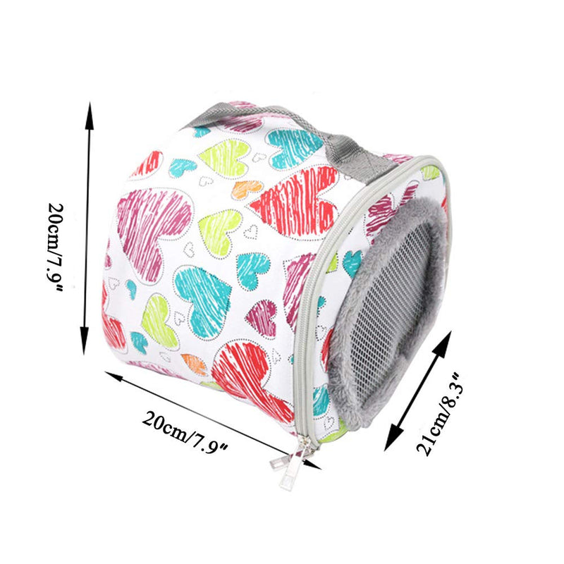 Adnikia Hamster Carrier Bag, Pet Carrier Bags for Hamster, Rat, Hedgehog, Rabbit, Sugar Glider, Chinchilla, Guinea Pig, Squirrel and Other Small Pets, Breathable Outdoor Portable Travel Carrier Bag White - BeesActive Australia