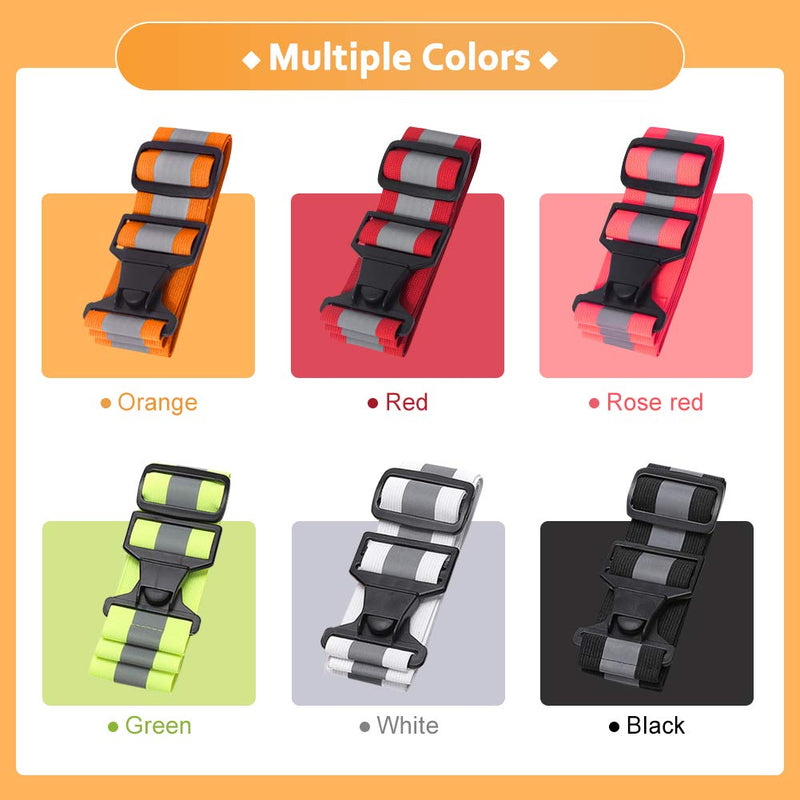 A-SAFETY Glow Belt - Running Belt - Reflective Belt - PT Belt - Military Reflective Belt(Yellow,Orange,Black,White) Black - BeesActive Australia